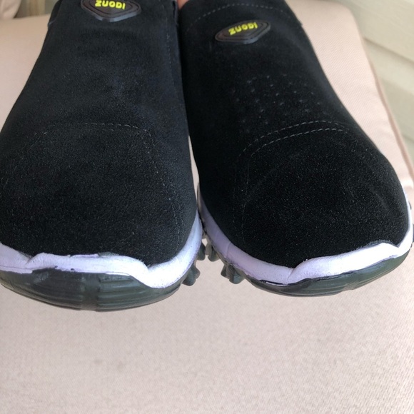 ZUODI Casual Loafers Breathable Flock Light Weight Slip On Black Shoes 12 - Picture 4 of 16